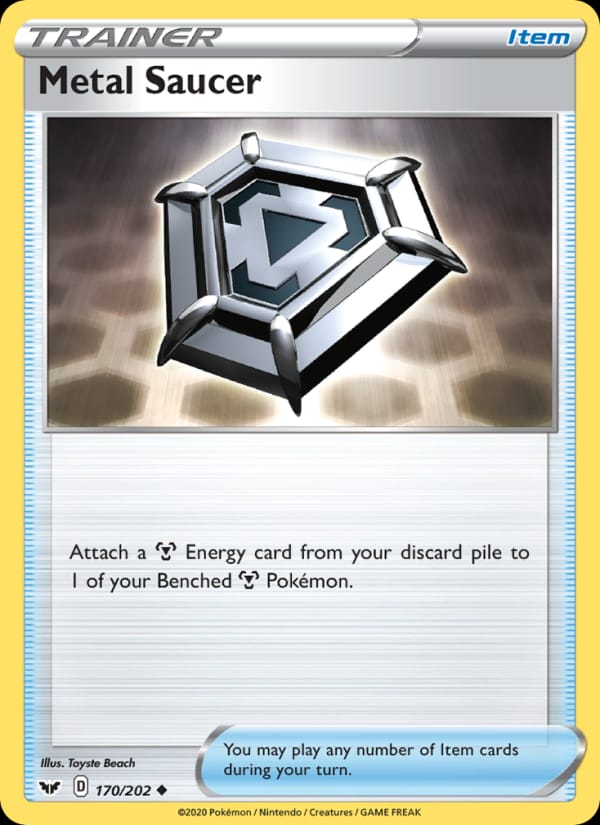 Metal Saucer 170/202 Sword & Shield Pokémon card