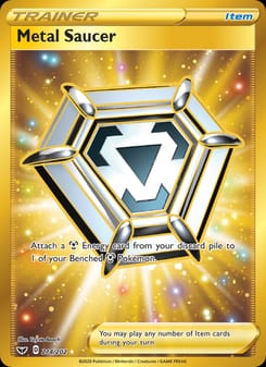 Metal Saucer 214/202 Secret Rare – Sword & Shield Pokémon card