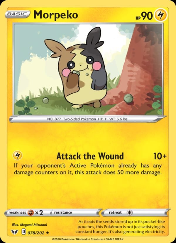 Morpeko 078/202 Sword & Shield Pokémon card