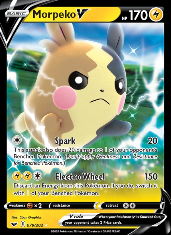 Morpeko V 079/202 Sword & Shield Pokémon card