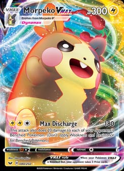 Morpeko VMAX 080/202 Ultra Rare – Sword & Shield Pokémon card
