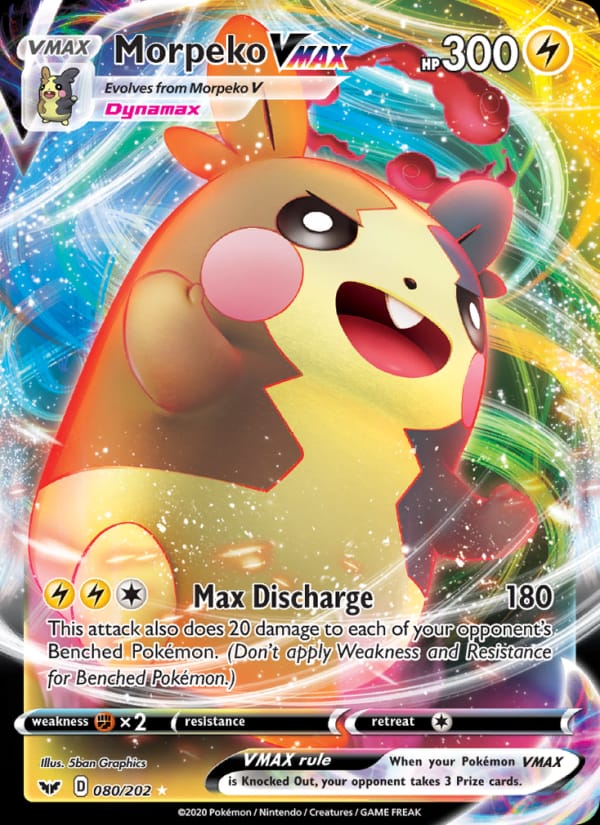 Morpeko VMAX 080/202 Sword & Shield Pokémon card