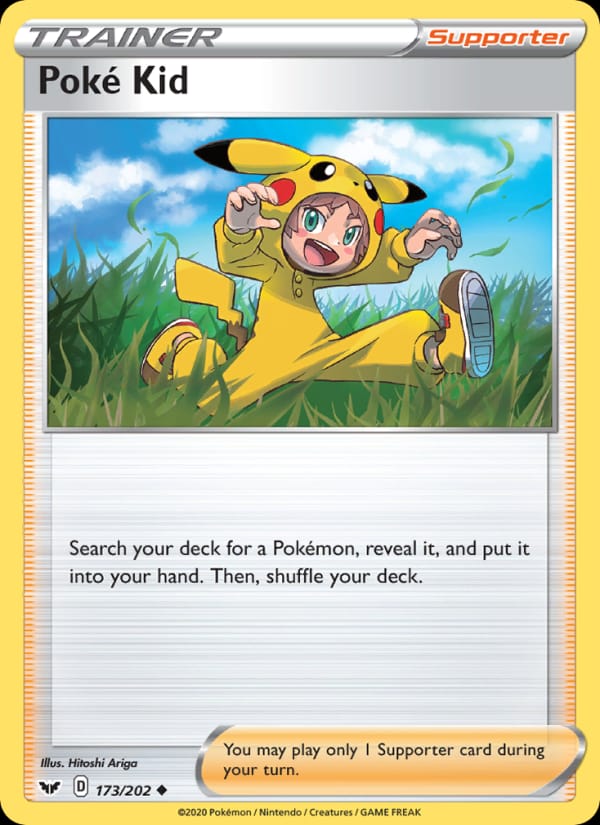 Poké Kid 173/202 Sword & Shield Pokémon card
