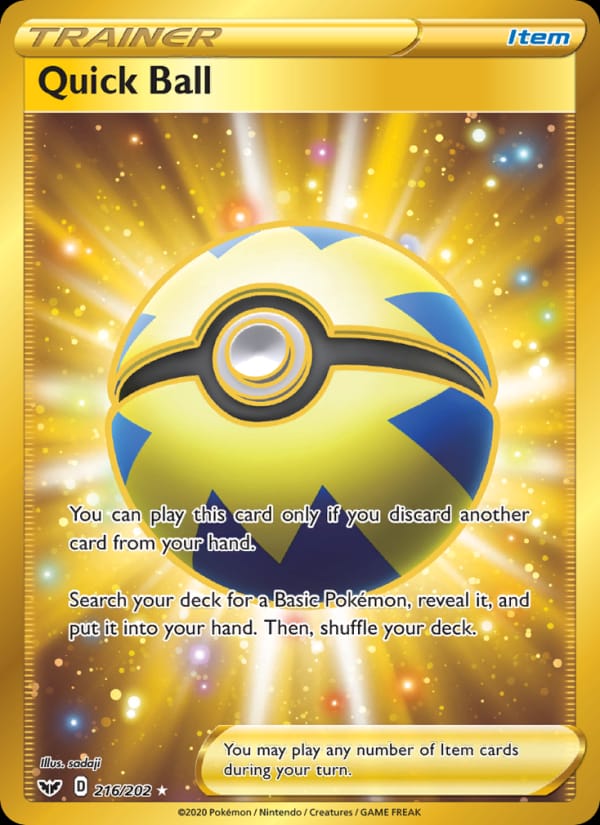 Quick Ball 216/202 Sword & Shield Pokémon card