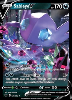 Sableye V 120/202 Ultra Rare – Sword & Shield Pokémon card