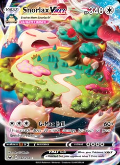 Snorlax VMAX 142/202 Ultra Rare – Sword & Shield Pokémon card