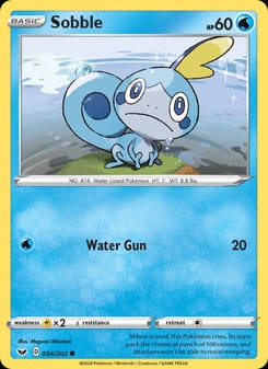 Sobble 054/202 Common – Sword & Shield Pokémon card