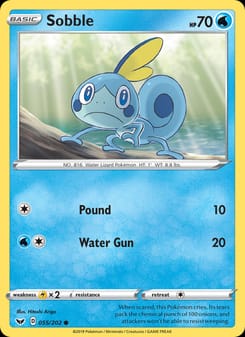 Sobble 055/202 Common – Sword & Shield Pokémon card
