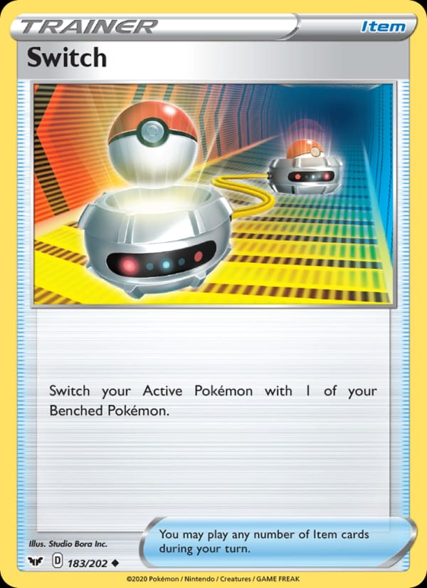 Switch 183/202 Sword & Shield Pokémon card