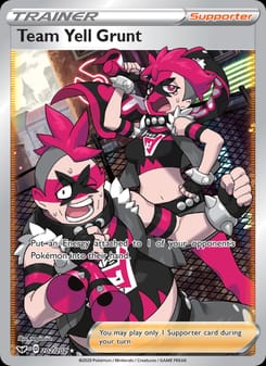 Team Yell Grunt 202/202 Ultra Rare – Sword & Shield Pokémon card
