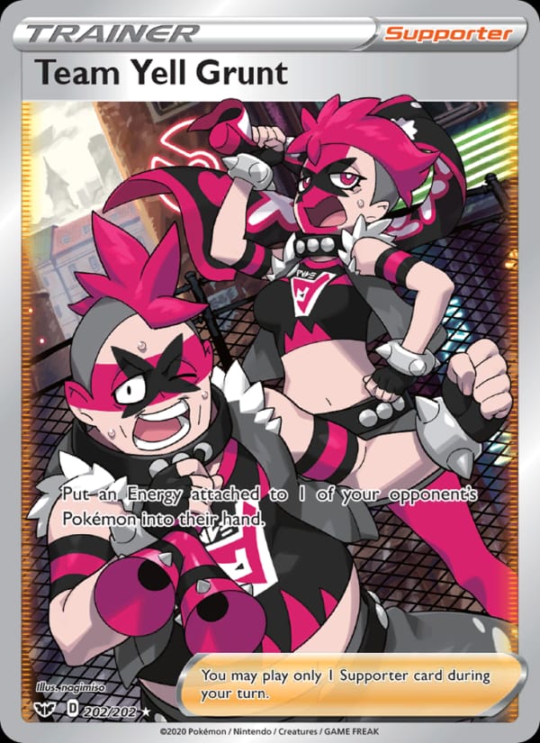 Team Yell Grunt 202/202 Sword & Shield Pokémon card