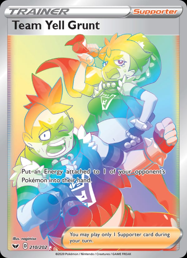Team Yell Grunt 210/202 Sword & Shield Pokémon card