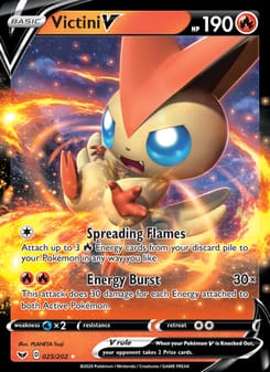 Victini V 025/202 Ultra Rare – Sword & Shield Pokémon card