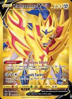 Zamazenta V 212/202 Secret Rare – Sword & Shield Pokémon card