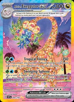 Alolan Exeggutor ex 242/191 Special Illustration Rare – Surging Sparks Pokémon card