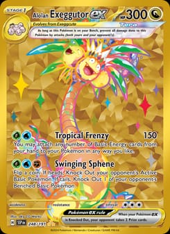 Alolan Exeggutor ex 248/191 Hyper Rare – Surging Sparks Pokémon card