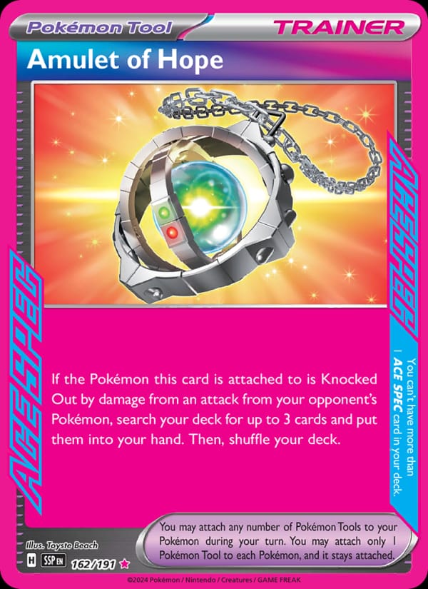 Amulet of Hope 162/191 Surging Sparks Pokémon card