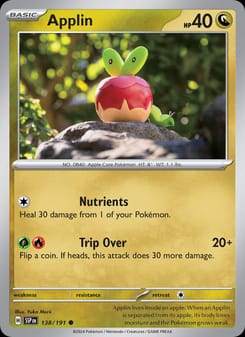 Applin 138/191 Common – Surging Sparks Pokémon card