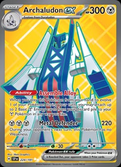 Archaludon ex 224/191 Ultra Rare – Surging Sparks Pokémon card