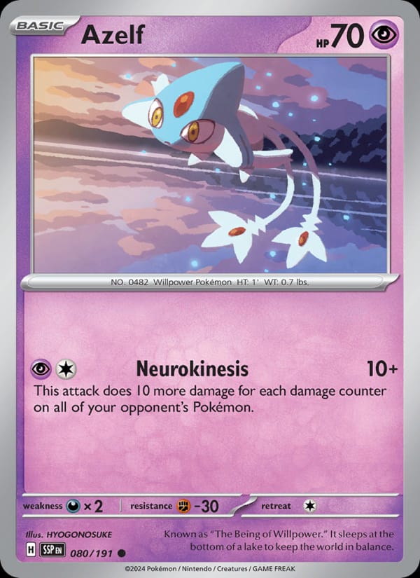Azelf 080/191 Surging Sparks Pokémon card