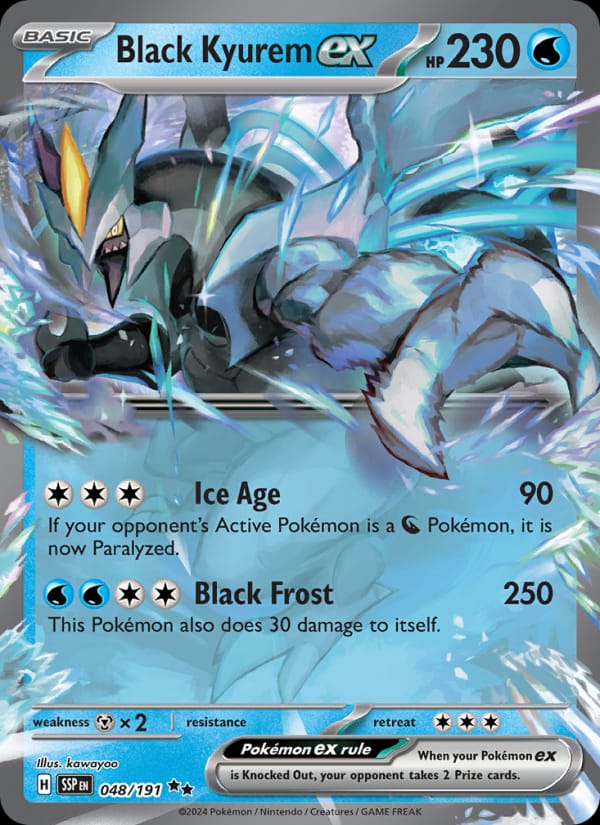 Black Kyurem ex 048/191 Surging Sparks Pokémon card
