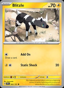 Blitzle 062/191 Common – Surging Sparks Pokémon card