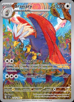 Braviary 214/191 Illustration Rare – Surging Sparks Pokémon card