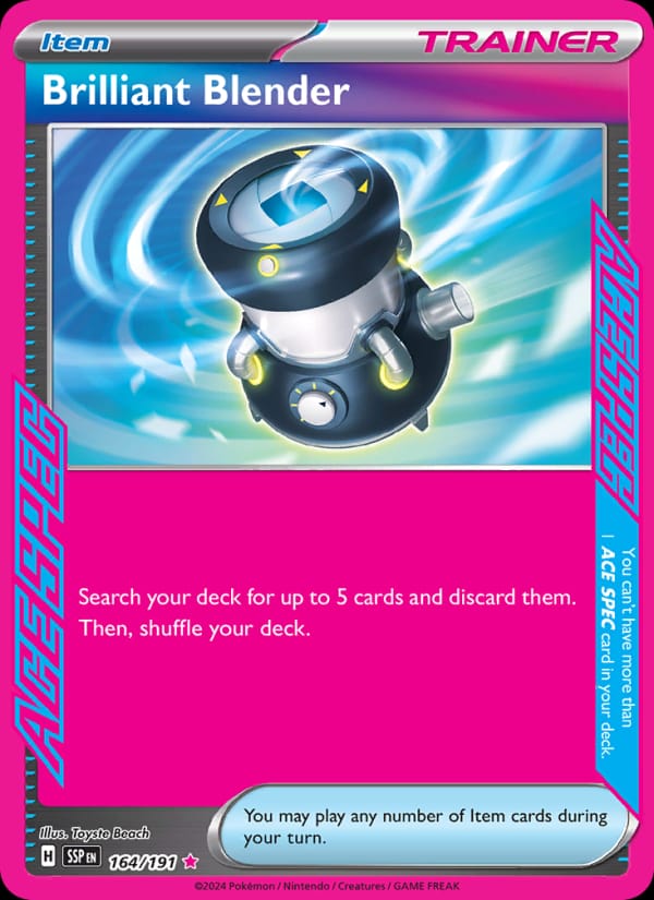 Brilliant Blender 164/191 Surging Sparks Pokémon card
