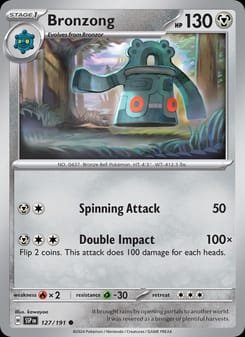 Bronzong 127/191 Common – Surging Sparks Pokémon card