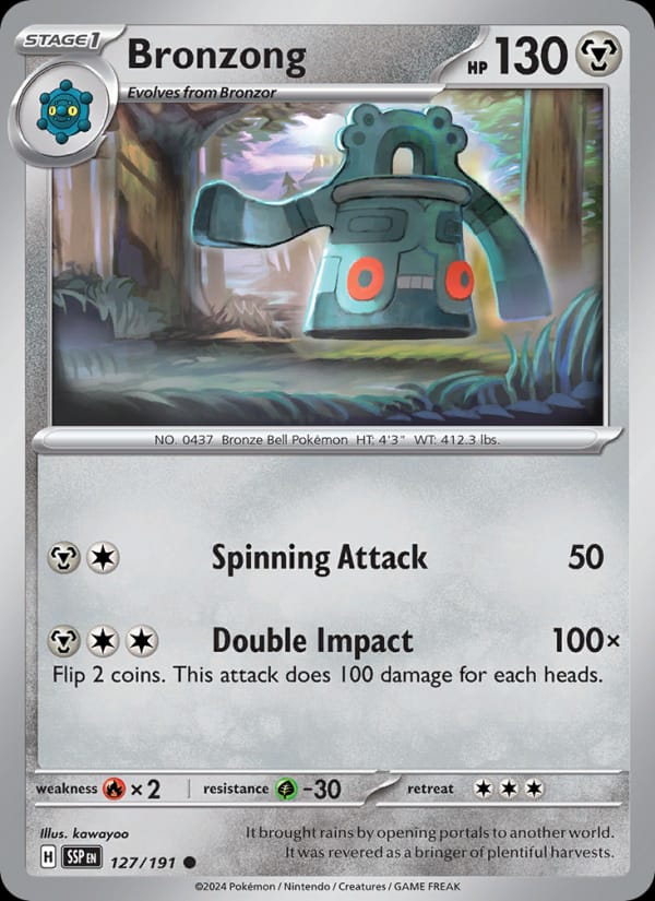 Bronzong 127/191 Surging Sparks Pokémon card