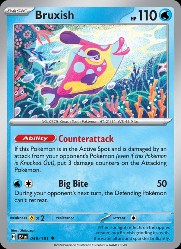 Bruxish 049/191 Surging Sparks Pokémon card