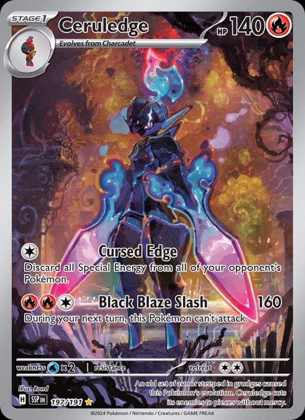 Ceruledge 197/191 Surging Sparks Pokémon card