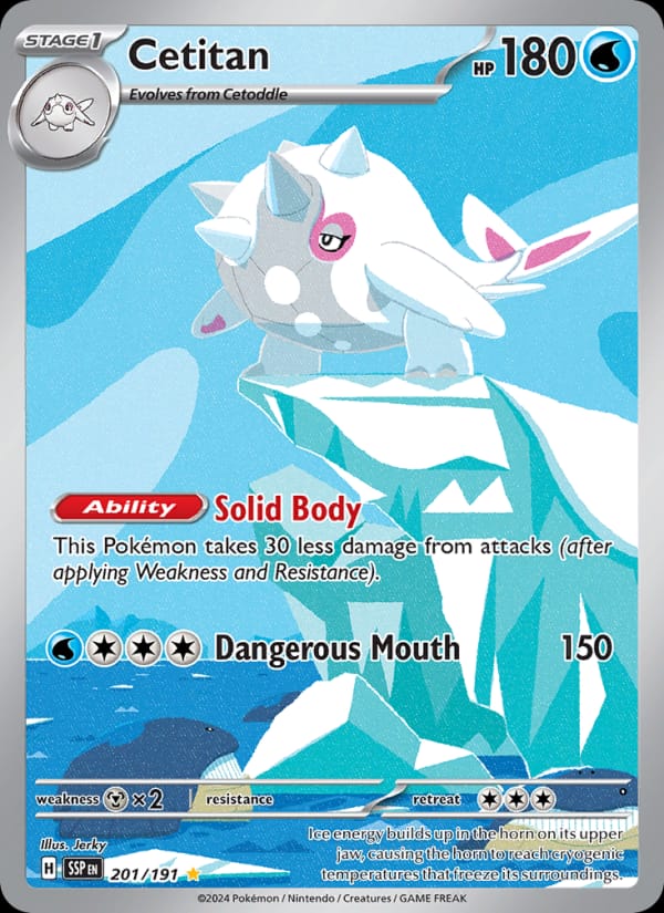 Cetitan 201/191 Surging Sparks Pokémon card