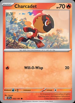 Charcadet 032/191 Common – Surging Sparks Pokémon card