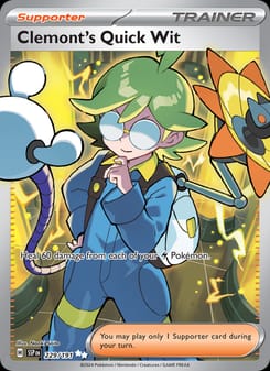 Clemont's Quick Wit 229/191 Ultra Rare – Surging Sparks Pokémon card