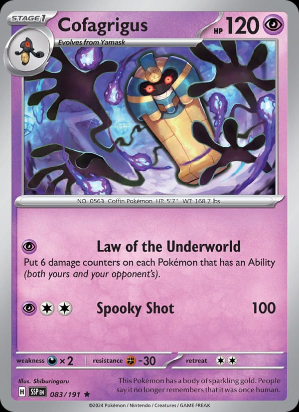 Cofagrigus 083/191 Surging Sparks Pokémon card