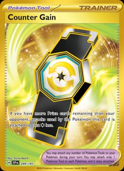 Counter Gain 249/191 Hyper Rare – Surging Sparks Pokémon card