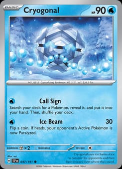 Cryogonal 047/191 Common – Surging Sparks Pokémon card