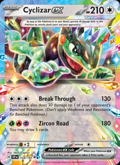 Cyclizar ex 159/191 Double Rare – Surging Sparks Pokémon card