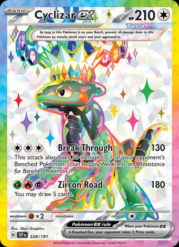 Cyclizar ex 228/191 Surging Sparks Pokémon card