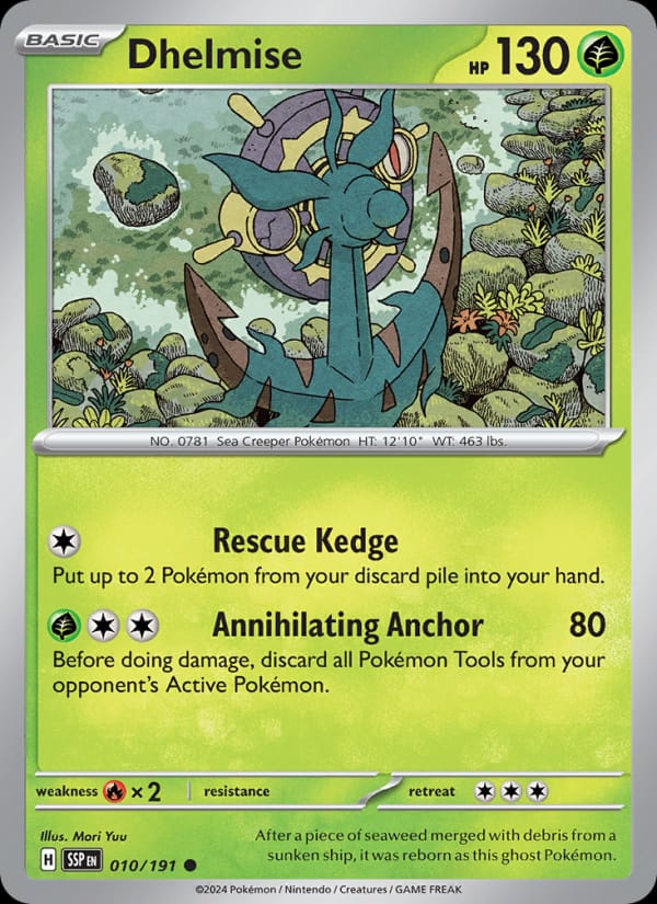 Dhelmise 010/191 Surging Sparks Pokémon card