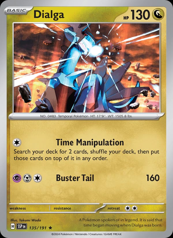 Dialga 135/191 Surging Sparks Pokémon card