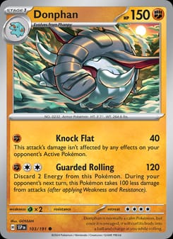 Donphan 103/191 Common – Surging Sparks Pokémon card