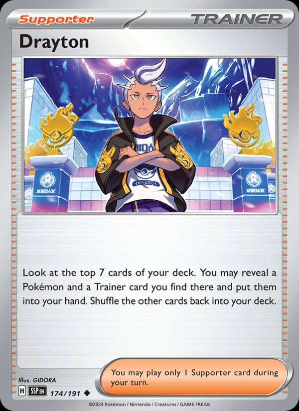Drayton 174/191 Surging Sparks Pokémon card