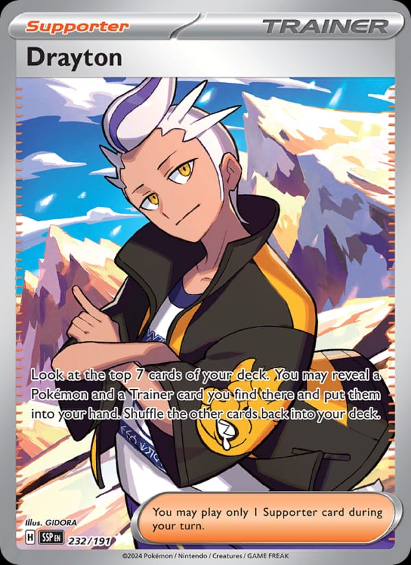 Drayton 232/191 Surging Sparks Pokémon card