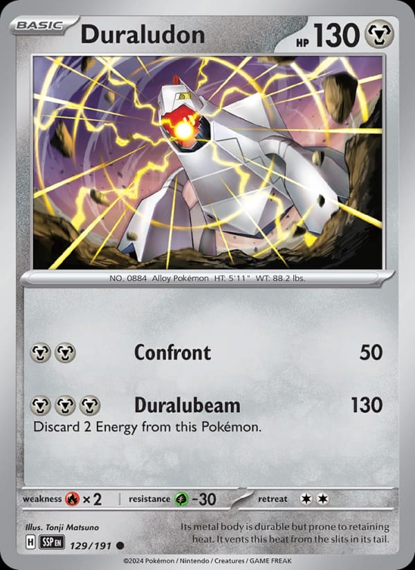 Duraludon 129/191 Surging Sparks Pokémon card