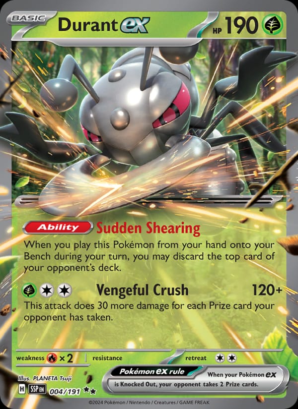 Durant ex 004/191 Surging Sparks Pokémon card