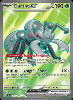 Durant ex 215/191 Ultra Rare – Surging Sparks Pokémon card