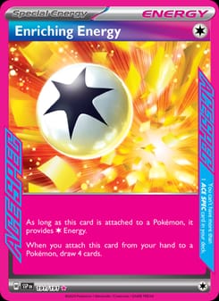 Enriching Energy 191/191 ACE SPEC Rare – Surging Sparks Pokémon card