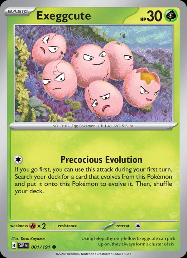 Exeggcute 001/191 Surging Sparks Pokémon card